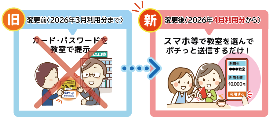 2026年４月からのご利用イメージイラスト
